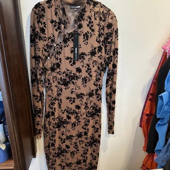 Fashion Nova XL Sheer Dress - Picture 1 of 4